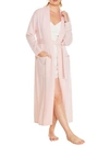 Arlotta Cashmere Robe In Mouline Pink