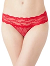 B.tempt'd By Wacoal B. Tempt'd By Wacoal Women's Lace Kiss Bikini In Crimson Red