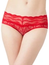 B.tempt'd By Wacoal Lace Kiss Hipster In Crimson Red