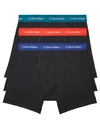 Calvin Klein Cotton Stretch Boxer Brief 3-pack In Black Assorted