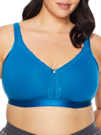 Curvy Couture Full Figure Cotton Luxe Unlined Wire Free Bra