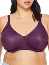 Leading Lady Brigitte Smooth T-shirt Bra In Blackberry Wine