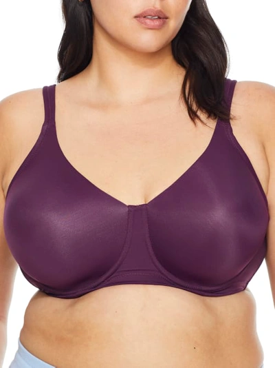 Leading Lady Brigitte Smooth T-shirt Bra In Blackberry Wine