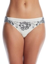 Maidenform Comfort Devotion Lace Tanga In Pearl Black