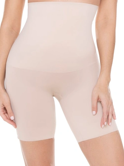 Miraclesuit Back Magic Extra Firm Control Torsette Thigh Slimmer In Warm Beige