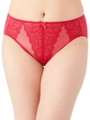 Wacoal Retro Chic Hi-cut Brief In Persian Red