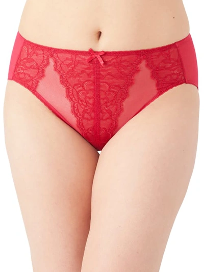 Wacoal Retro Chic Hi-cut Brief In Persian Red