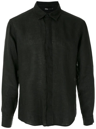 Handred Linen Shirt In Black
