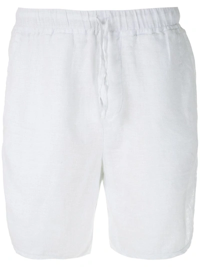 Handred Linen Shorts In White