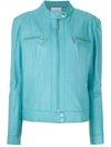 Olympiah Amazônica Leather Jacket In Blue