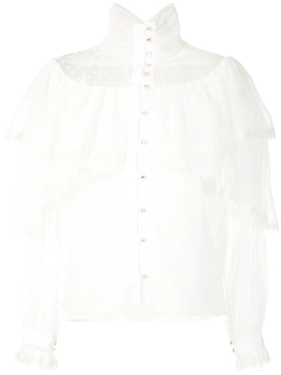 Olympiah Campolina Long Sleeves Blouse In White