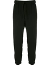 Handred Elasticated Ankles Trousers In Black