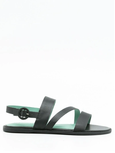 Blue Bird Shoes Open-toe Strapped Sandals In Black