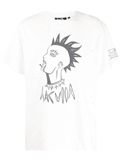 Haculla Hac Punk Cotton T-shirt In White