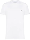 Lacoste Basic Crew Neck Sport Tee In White