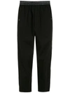 ÀLG TRICOLINE CROP-LEG SLIM TROUSERS