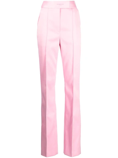 Alexander Wang High-waisted Tailored Trousers In Pink