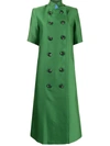 Macgraw Temperate Long Blazer In Green