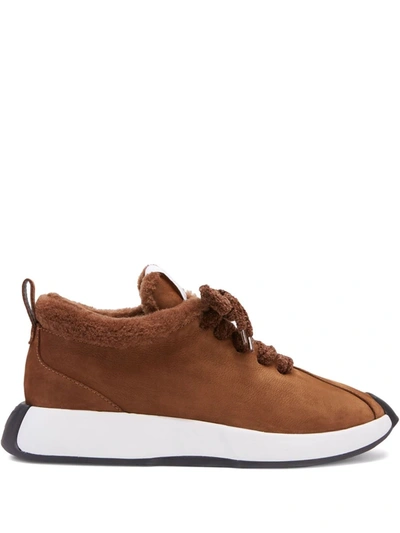 Giuseppe Zanotti Ferox Low-top Sneakers In Brown