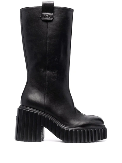 Agl Attilio Giusti Leombruni Tiggy Knee-length Boots In Black