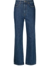 Khaite Daniella High-waisted Denim Jeans In Blue