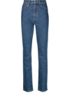 Khaite Daniella High-waisted Denim Jeans In Blue