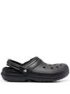 Crocs Lined Round-toe Clogs In Black