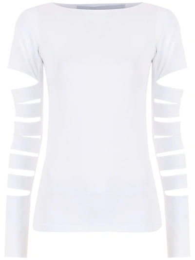 Gloria Coelho Cut-out Detail T-shirt In White