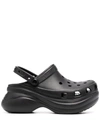 Crocs Chunky Platform Slides In Black