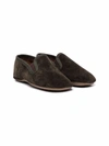 Pèpè Suede Slip-on Shoes In Green