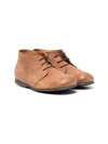 Pèpè Lace-up Desert Boots In Brown