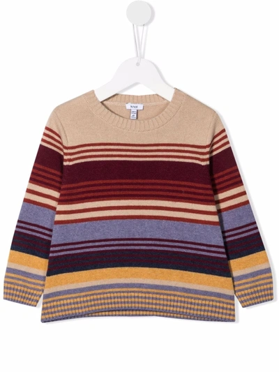 Knot Kids' Winslow Striped Knitted Jumper In Neutrals