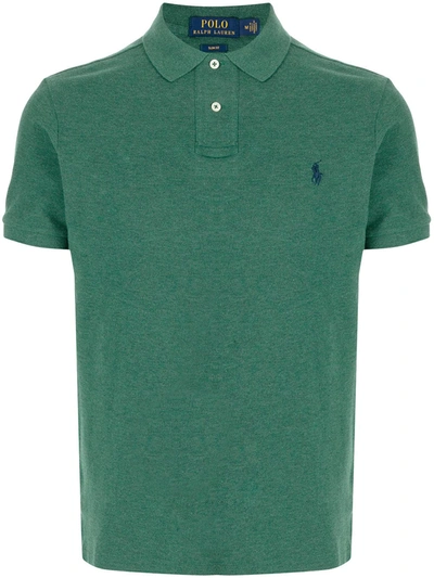 Polo Ralph Lauren Green Cotton Polo Shirt With Logo