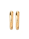 Monica Vinader Ziggy Huggie Earrings In Gold