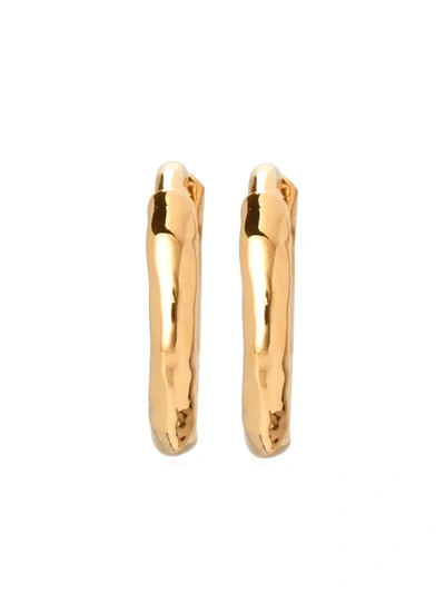 Monica Vinader Ziggy Huggie Earrings In Gold