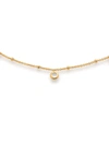 Monica Vinader Mini Gem Necklace In Gold