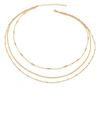 Monica Vinader Layered Chain Link Necklace In Gold