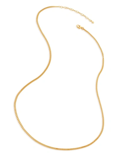 Monica Vinader Curb Chain 18-20" Necklace In Gold