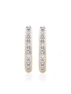 Monica Vinader Riva Mini Diamond Huggie Earrings In Gold