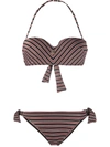 EMPORIO ARMANI STRIPED BIKINI SET