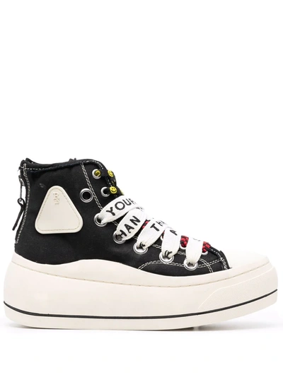 R13 Black Kurt High-top Sneakers