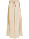 AMIR SLAMA BOX-PLEAT PALAZZO PANTS