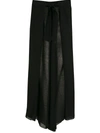 Amir Slama Box-pleat Palazzo Pants In Black