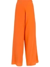 Amir Slama Silk Palazzo Pants In Orange