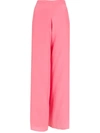 Amir Slama Silk Palazzo Pants In Pink