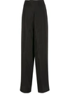 Amir Slama Silk Palazzo Pants In Black