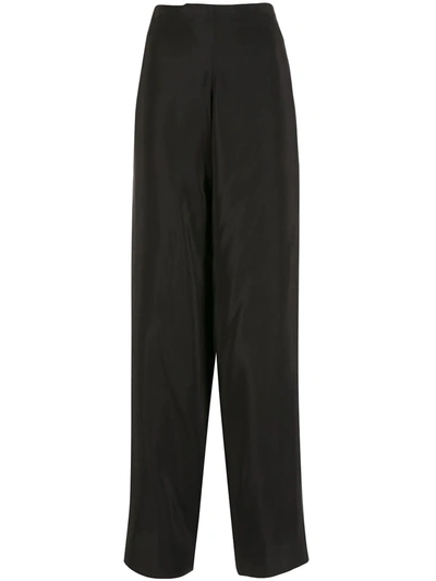 Amir Slama Silk Palazzo Pants In Black