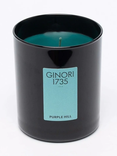 Ginori 1735 Purple Hill Candle In Green