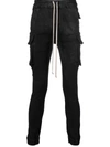 RICK OWENS DRKSHDW SKINNY-FIT CARGO TROUSERS