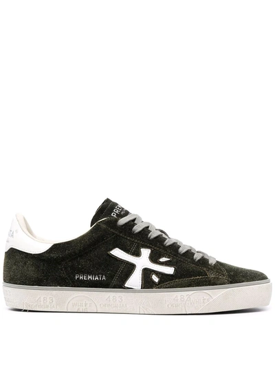 Premiata Steven Low-top Sneakers In Green